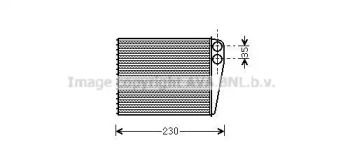 AVA QUALITY COOLING msa6465 -  Теплообменник, отопление салона